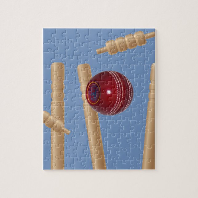 Puzzle Balas Y Trozos De Cricket, (Vertical)