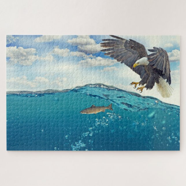 Puzzle Bald Eagle (Horizontal)