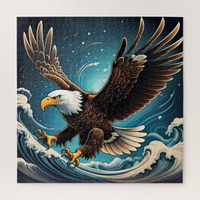 Puzzle Bald Eagle (Vertical)