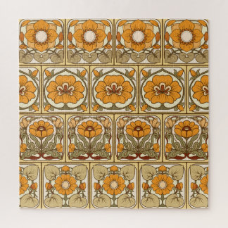 Puzzle Baldosa cerámica: estilo Art Nouveau.