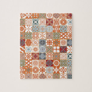 Puzzle Baldosa marroquí naranja
