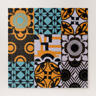 Puzzle Baldosas de época: detalles decorativos complejos.