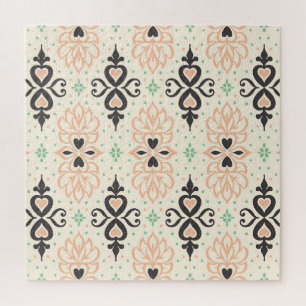 Puzzle Baldosas de Talavera, diseño ornamental mediterrán