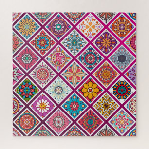 Puzzle Baldosas marroquíes de Mandala