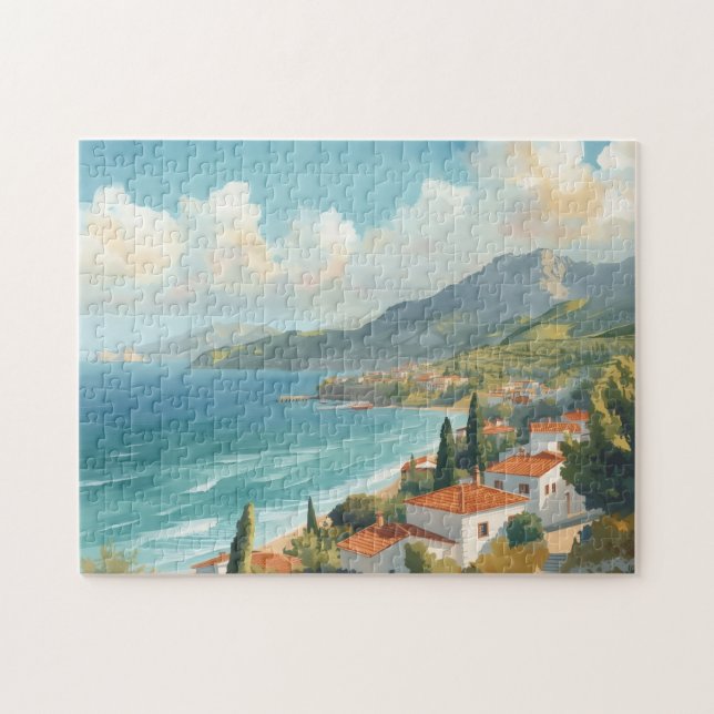 Puzzle Balearic Islands Vintage French Travel (Horizontal)