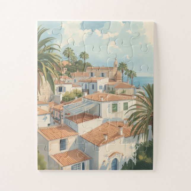 Puzzle Balearic Islands Vintage French Travel (Vertical)