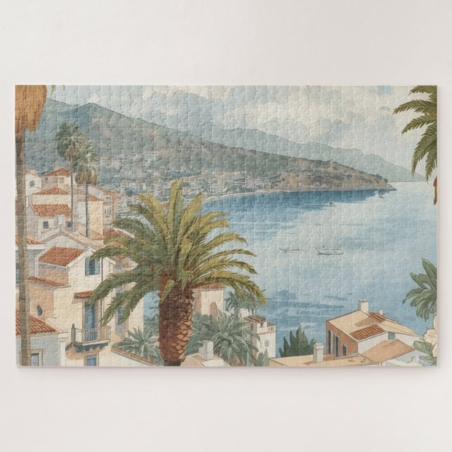 Puzzle Balearic Islands Vintage French Travel (Horizontal)