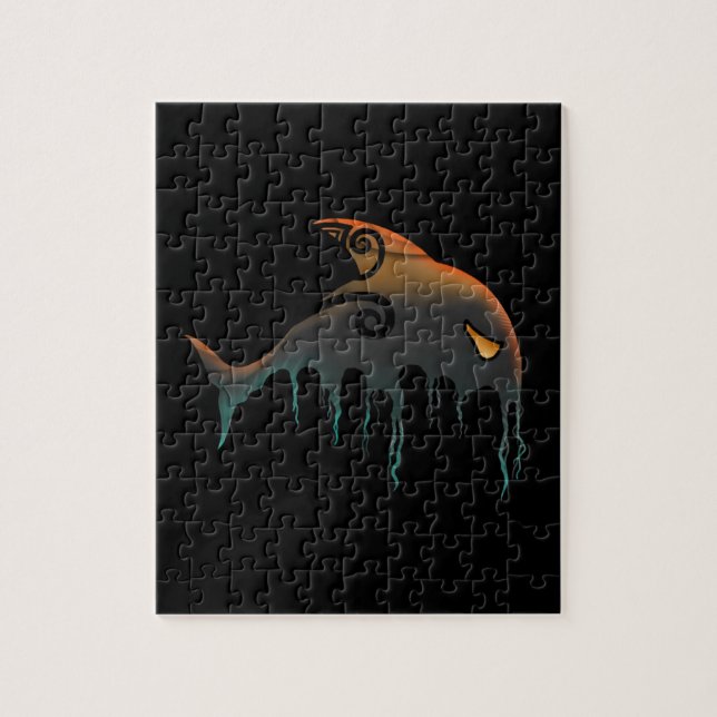 Puzzle ballena asesina Halloween (Vertical)