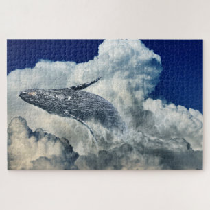 Puzzle Ballena y nubes