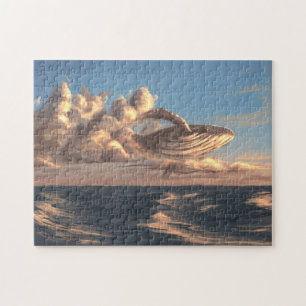Puzzle Ballenas en las nubes de la noche