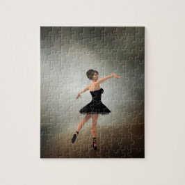 Puzzle Ballerina con vestido negro