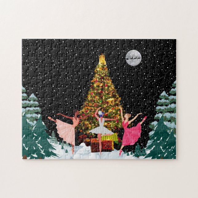 Puzzle Ballerinas navidades En Nieve (Horizontal)
