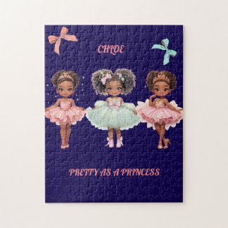 Puzzle Ballerinas Tutus Tiaras Pink Whimsical