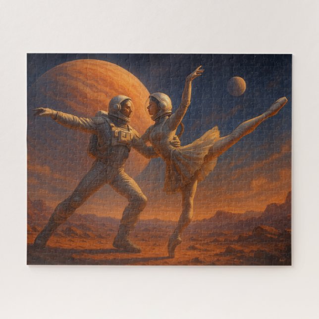 Puzzle Ballet astronauta en planeta extranjero (Horizontal)