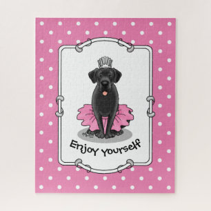 Puzzle Ballet de perro lindo Princesa Labrador negro