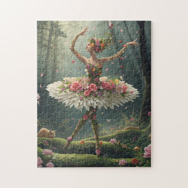 Puzzle Ballet Floral en el Bosque Encantado (Vertical)