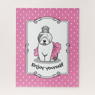 Puzzle Ballet lindo Princesa Pastor Inglés Viejo Gris 1