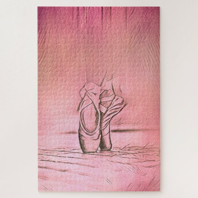 Puzzle Ballet rosa zapatillas Ballerina Sofisticada (Vertical)