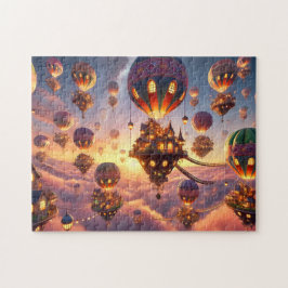 Puzzle Balloon Village Whimsical Hot Air Balloon Homes