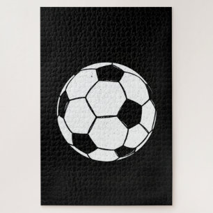 Puzzle Balón de Fútbol Clásico Vintage Ilustración Deport