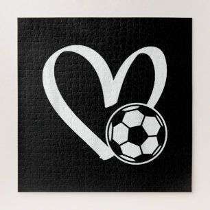 Puzzle Balón de Fútbol Corazón