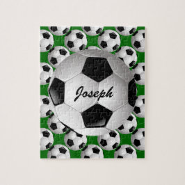 Puzzle Balón de fútbol personalizado en modelo del fútbol