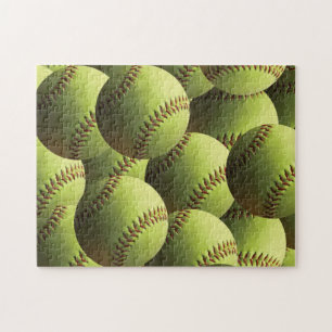 Puzzle Baloncesto Amarillo Múltiples Bolas en capas