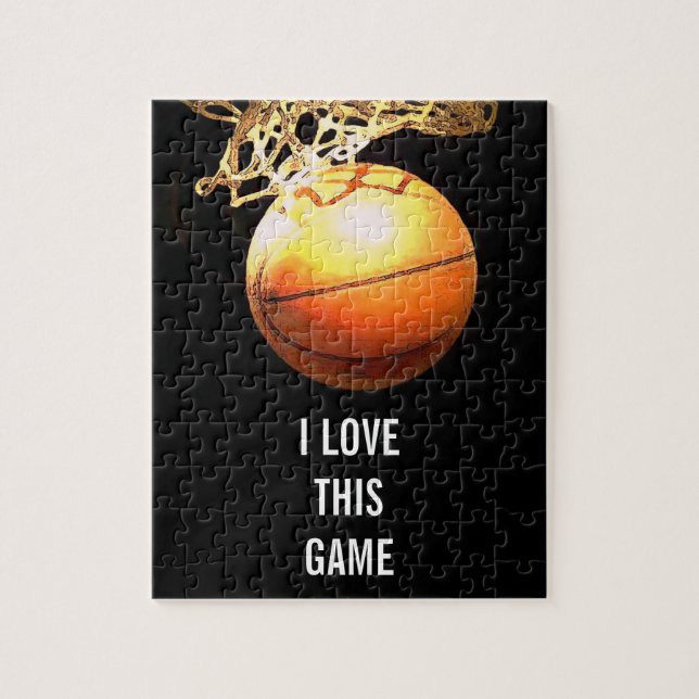 Puzzle Baloncesto - Arte de Ilustracion deportivo (Vertical)