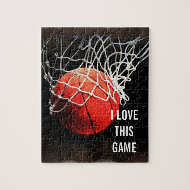 Puzzle Baloncesto - Arte de Ilustracion deportivo (Vertical)