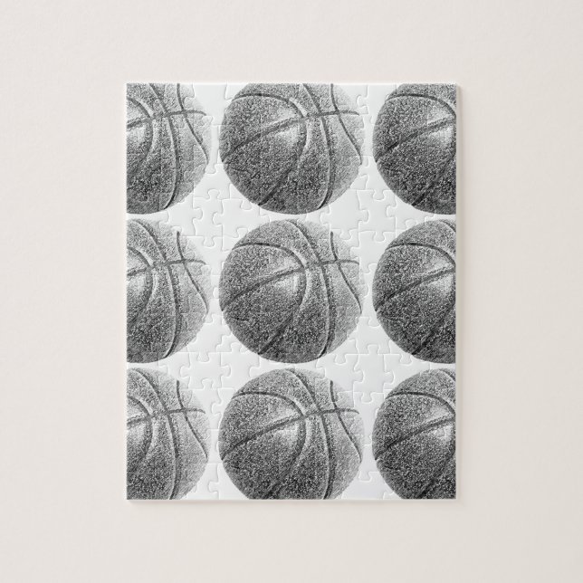 Puzzle Baloncesto con efecto lápiz (Vertical)