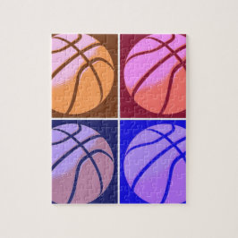 Puzzle Baloncesto de arte pop