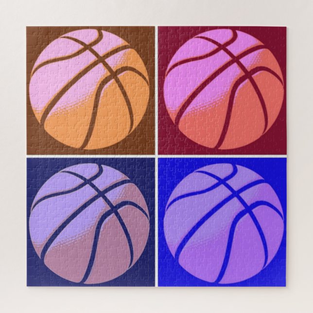 Puzzle Baloncesto de arte pop (Vertical)