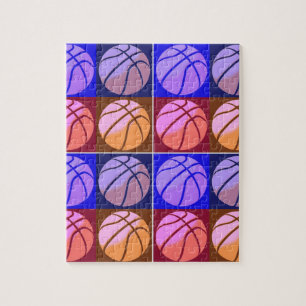 Puzzle Baloncesto de arte pop