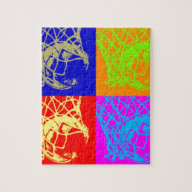 Puzzle Baloncesto de arte pop (Vertical)