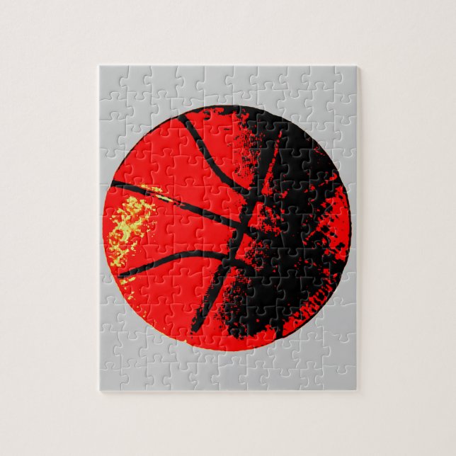 Puzzle Baloncesto de arte pop (Vertical)