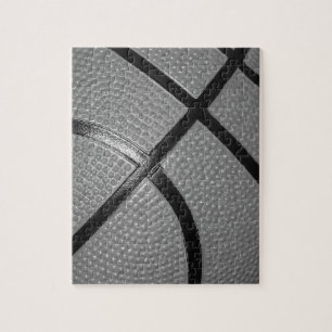 Puzzle Baloncesto de Cierre Blanco y Negro