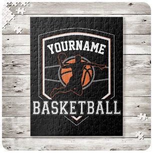 Puzzle Baloncesto Personalizado Jugador NAME Slam Dunk Eq