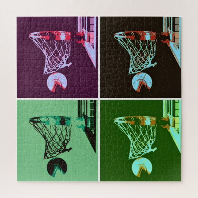 Puzzle Baloncesto Pop Art Sports Retro Vintage (Vertical)