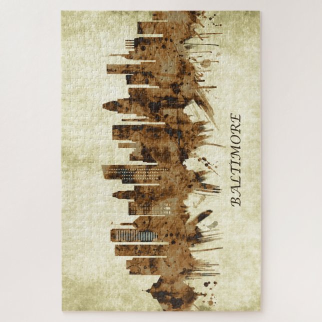 Puzzle Baltimore Maryland Cityscape (Vertical)