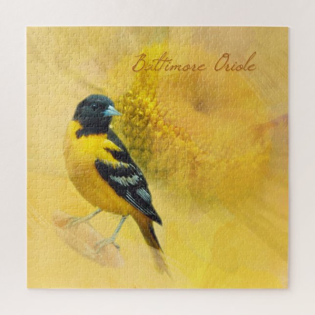 Puzzle Baltimore Oriole y Daisy (Vertical)