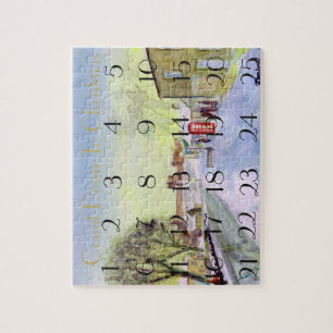 Puzzle Bamburgh Village Advancement calendario rompecabez