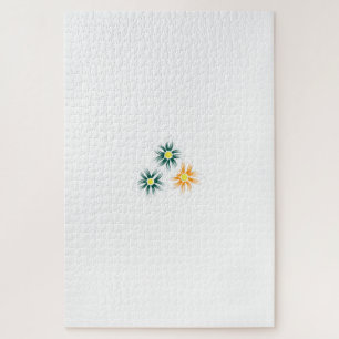Puzzle Banana Amarillo, Azul Oscuro Verde, decorativo