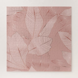 Puzzle Banana, hojas de palma: cobre brillante.