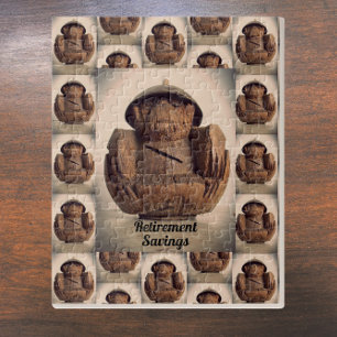 Puzzle Banco de Monos de Coco Trasladado Retro