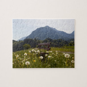 Puzzle Banco de parque en campo rural