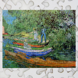 Puzzle Banco del Oise en Auvers por Vincent van Gogh