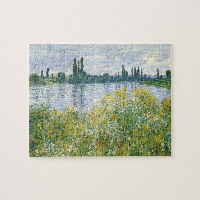 Puzzle Bancos de Claude Monet el | del Sena, Vetheuil, (Horizontal)