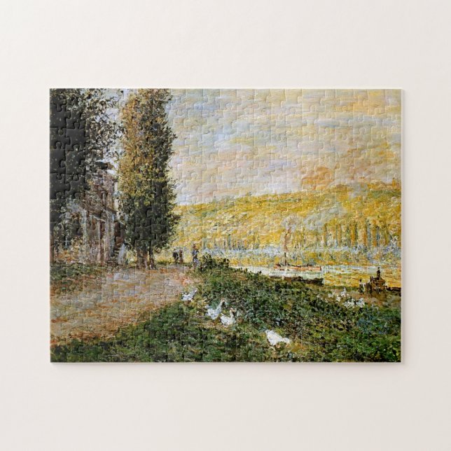 Puzzle Bancos del Sena, Bella Artes Lavacourt Monet (Horizontal)