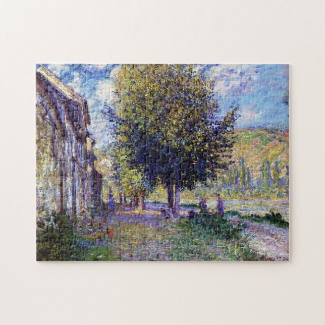 Puzzle Bancos del Sena en el Bella Artes Lavacourt Monet (Horizontal)