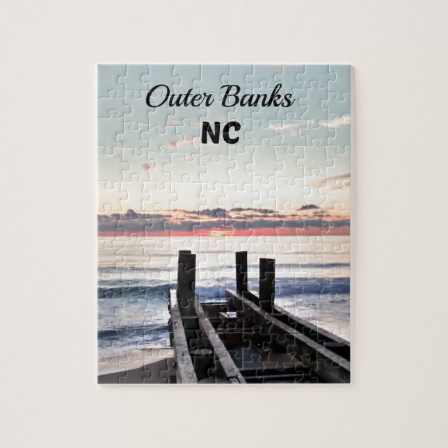 Puzzle Bancos exteriores, Carolina del Norte (Vertical)